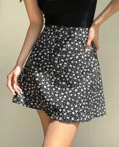 A-Line Mini Skirt in Black