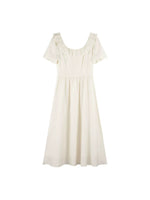 Load image into Gallery viewer, Tencel Short Sleeve Dress in Cream
