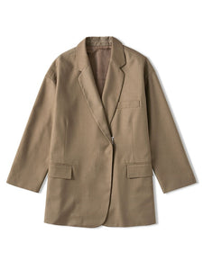 Oversized Hook Blazer in Khaki