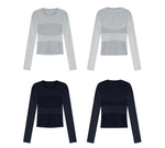 Load image into Gallery viewer, Duo Ribbed Knit Top in Grey
