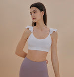 Load image into Gallery viewer, Frill Cross Back Bra Top [4 Colours]
