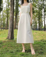 Load image into Gallery viewer, Gathered Sleeveless Pocket Dress [2 Colours]
