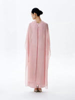 Load image into Gallery viewer, [Customizable] Multi-Way Drape Floral Printed Gown in Pink
