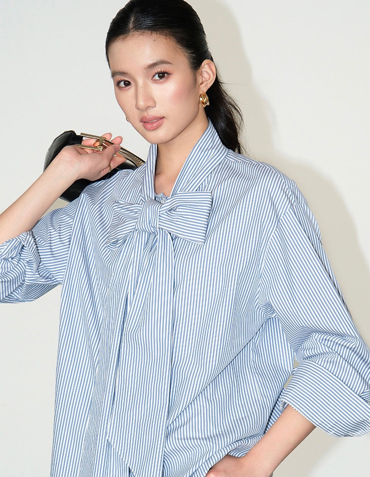 Oversized Bow Shirt [2 Colours]