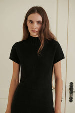 Load image into Gallery viewer, Korean Merino Cashmere Half Knit Dress [3 Colours]
