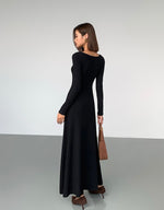 Load image into Gallery viewer, Padded Light Knit Long Sleeve Dress [2 Colours]
