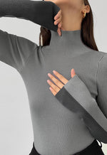 Load image into Gallery viewer, Duo Tone Turtleneck Top [2 Colours]
