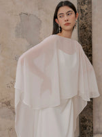Load image into Gallery viewer, Sheer Kaftan Top in White
