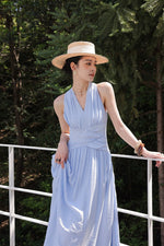 Load image into Gallery viewer, Gathered Pocket Maxi Dress [2 Colours]
