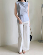 Load image into Gallery viewer, Korean Nica Asymmetric Top [2 Colours]
