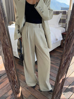 Load image into Gallery viewer, Classic Wide Leg Long Hook Trousers [2 Colours]
