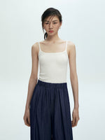 Load image into Gallery viewer, Chambray High Waist Pants in Navy
