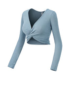 Load image into Gallery viewer, Twist Cropped Top in Mint Green
