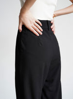Load image into Gallery viewer, Tapered Line Trousers in Black
