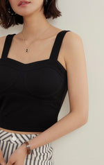 Load image into Gallery viewer, Sweetheart Bustier Top in Black
