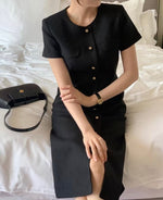 Load image into Gallery viewer, [Ready to Ship] Korean Light Tweed Dress [2 Colours]
