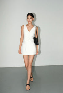 Tailored Camisole Vest in White