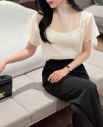 Load image into Gallery viewer, Korean Hills Sheer Top [2 Colours]
