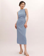 Load image into Gallery viewer, [Ready to Ship] Arya Cami Midi Dress in Lake
