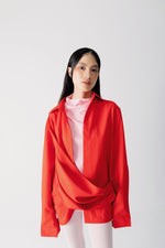 Load image into Gallery viewer, Filles Drapery Shirt in Red
