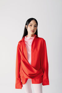Filles Drapery Shirt in Red