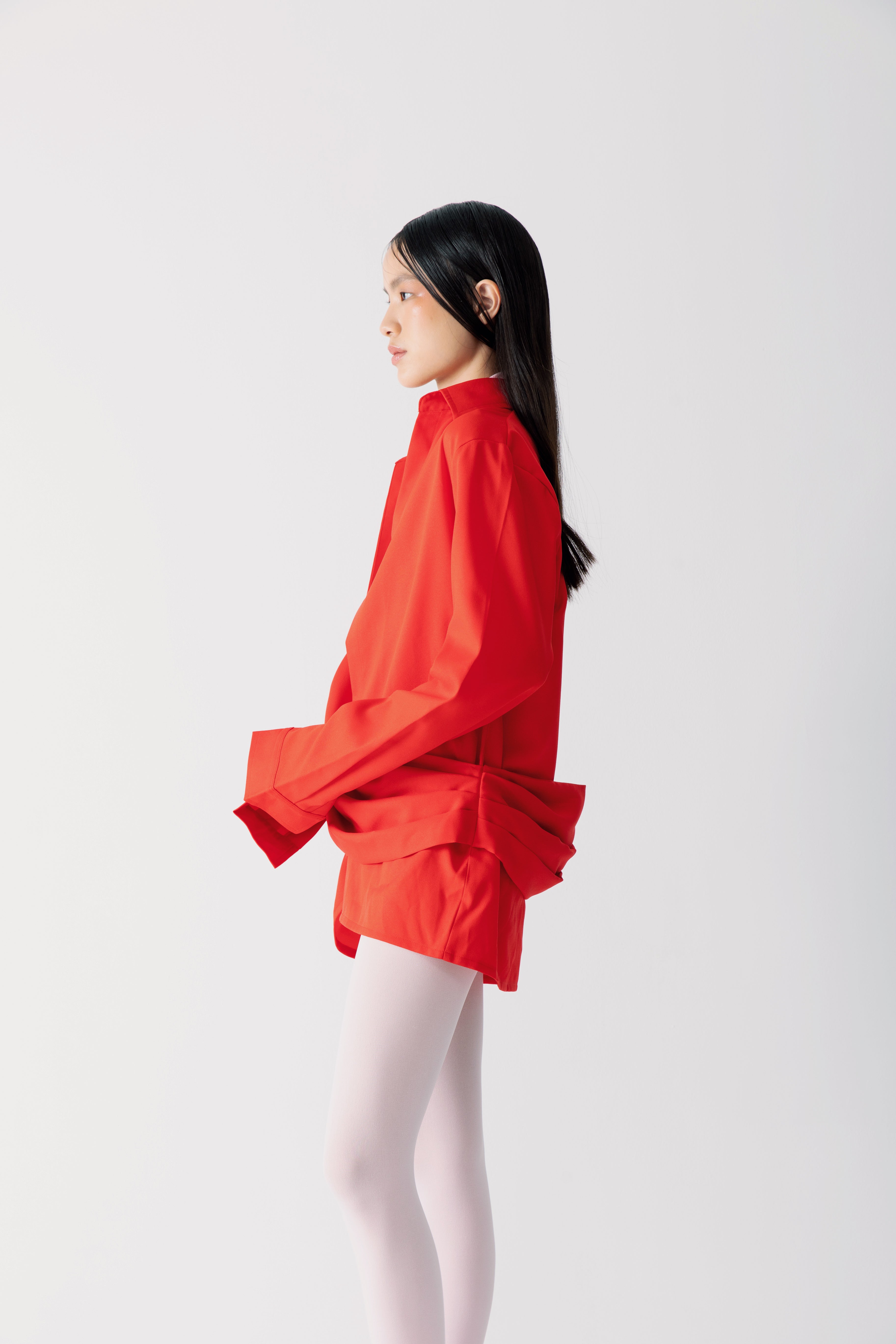 Filles Drapery Shirt in Red