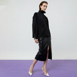 Load image into Gallery viewer, Gwen Turtleneck Top in Black
