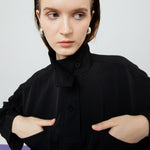 Load image into Gallery viewer, Gwen Turtleneck Top in Black
