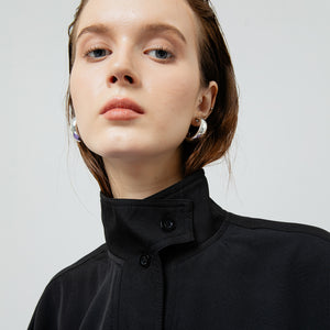 Gwen Turtleneck Top in Black