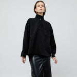 Load image into Gallery viewer, Gwen Turtleneck Top in Black
