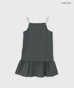 Load image into Gallery viewer, Korean Textured Cami Shift Dress in Grey
