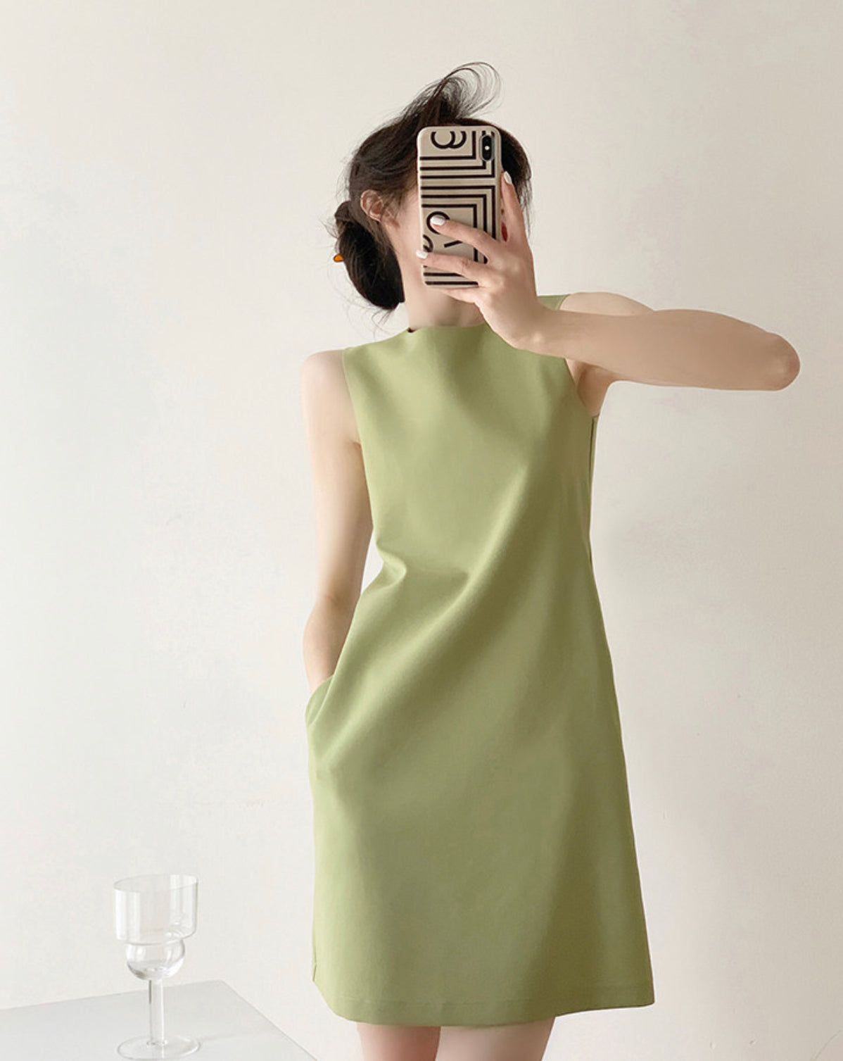 Jea Sleeveless Shift Dress [4 Colours]