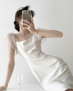 Load image into Gallery viewer, Sheer Sleeve Shift Dress [2 Colours]
