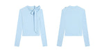 Load image into Gallery viewer, Ribbon Cutout Long Sleeve Top [3 Colours]
