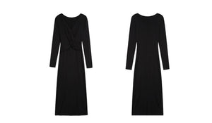 Long Sleeve Twist Dress [2 Colours]