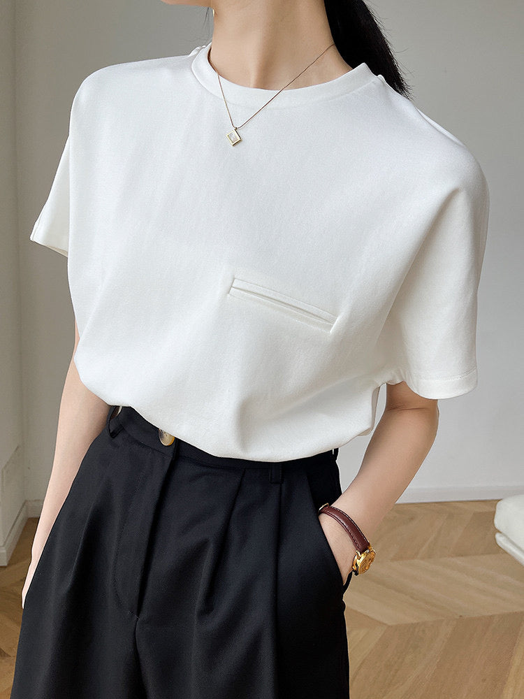 [Ready to Ship] Slip Pocket Tee in White