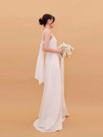 Load image into Gallery viewer, [Ready to Ship] Imani Bow Tie Pocket Gown in White
