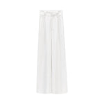 Load image into Gallery viewer, Beaded Top + Wide Leg Trousers Set in White
