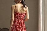 Load image into Gallery viewer, Floral Slit Ruffle Cami Dress
