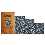 Load image into Gallery viewer, Set of 3 Organic Cotton Beeswax Wraps + String Tie [ 28 Designs]
