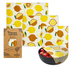 Load image into Gallery viewer, Set of 3 Organic Cotton Beeswax Wraps + String Tie [ 28 Designs]
