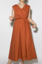 Load image into Gallery viewer, V Tent Dress in Terracotta

