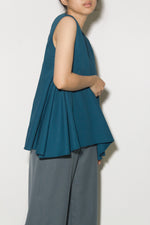 Load image into Gallery viewer, A-Line Pocket Top in Teal Blue
