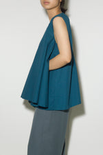 Load image into Gallery viewer, A-Line Pocket Top in Teal Blue
