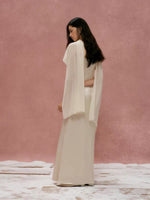 Load image into Gallery viewer, [Customizable] Satin Drape Gathered Gown + Sash Gown in Champagne
