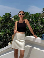 Load image into Gallery viewer, Satin Slip Mini Skirt [2 Colours]
