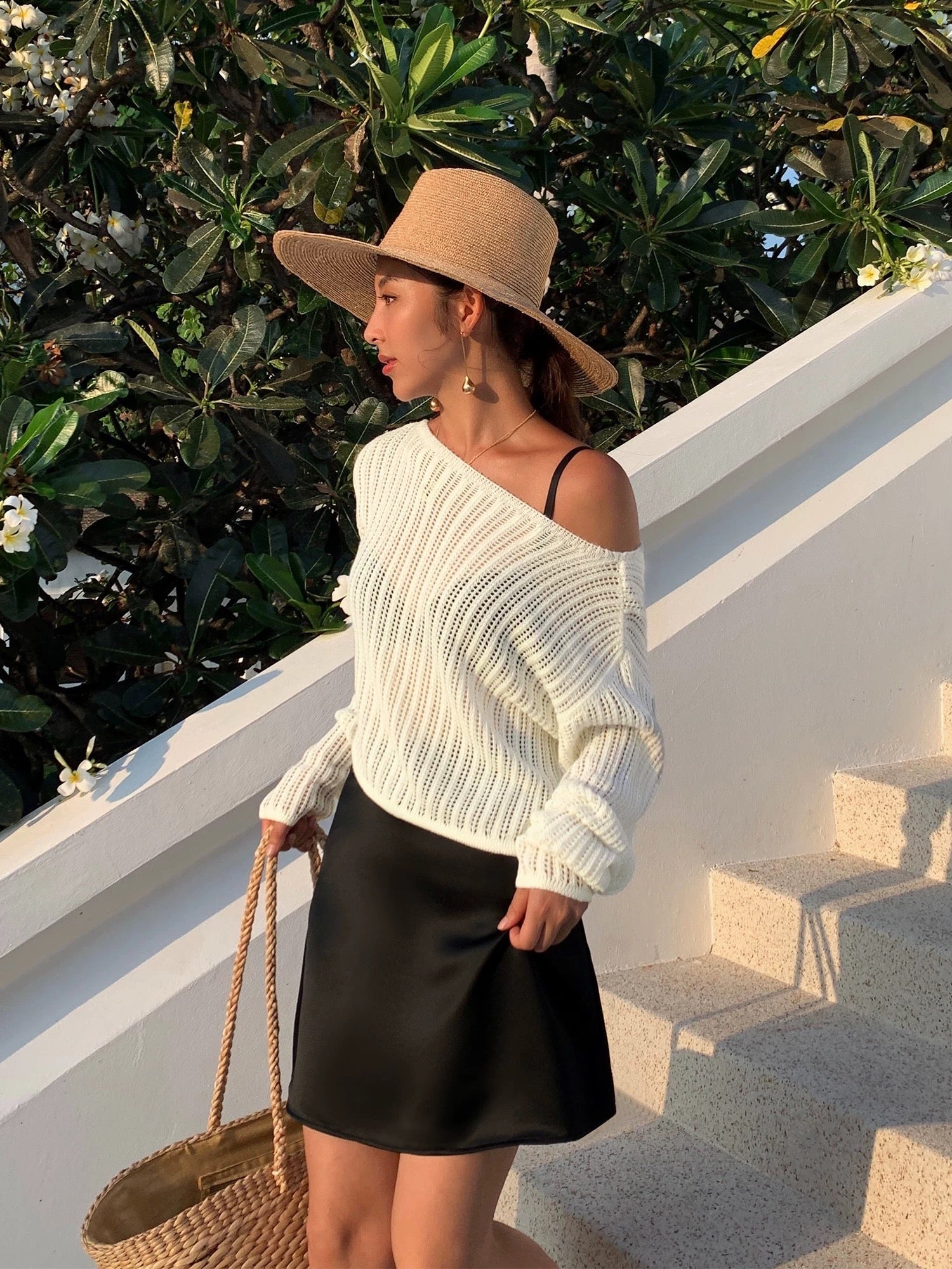 Satin Slip Mini Skirt [2 Colours]