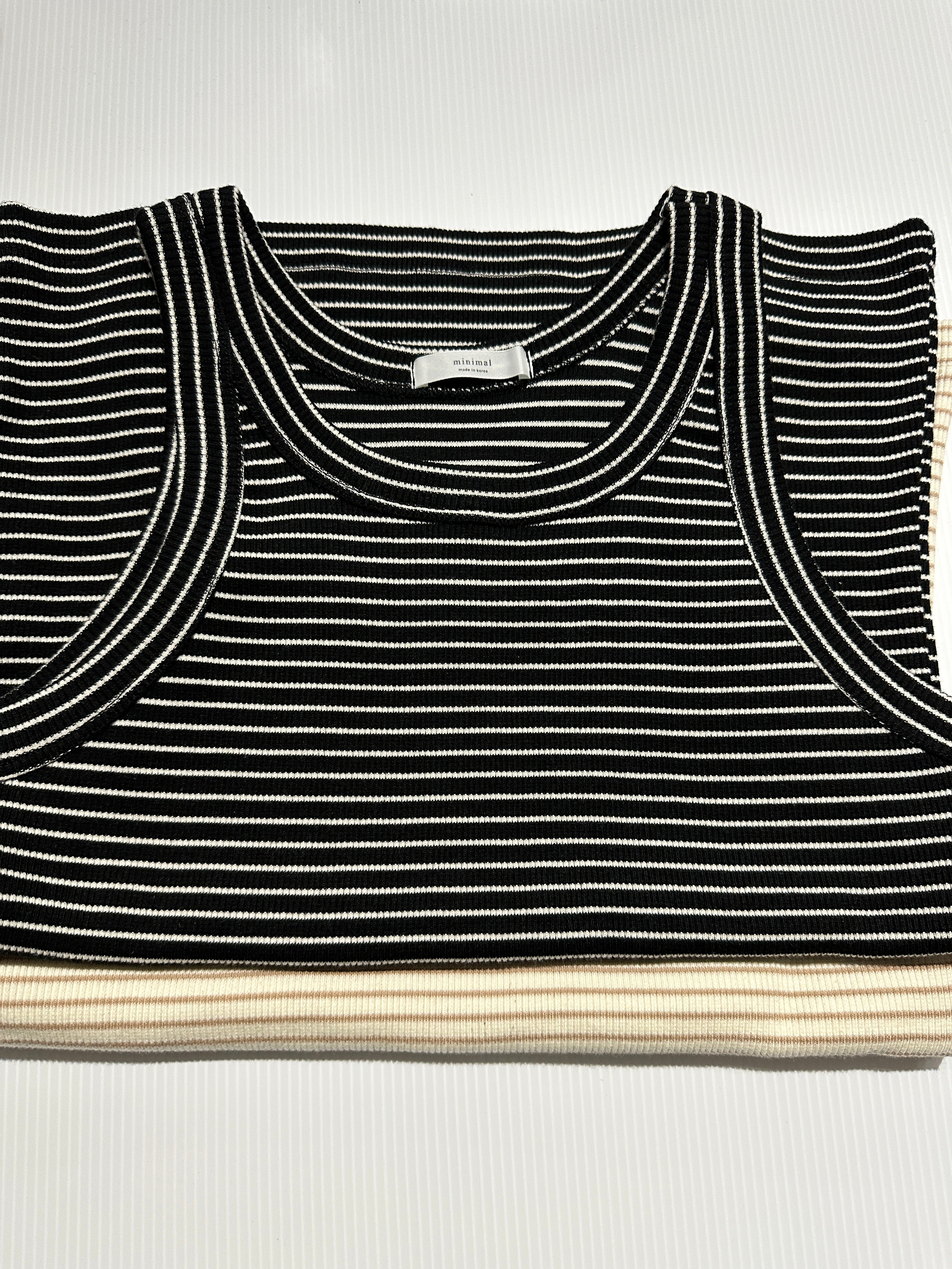 Korean Striped Tank Top [2 Colours]