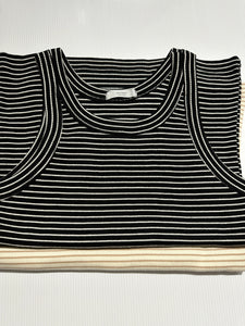 Korean Striped Tank Top [3 Colours]