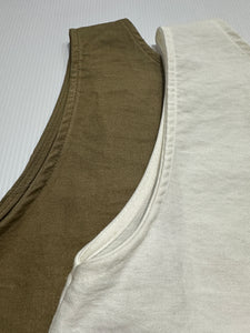 Korean Linen Sleeveless Top [2 Colours]